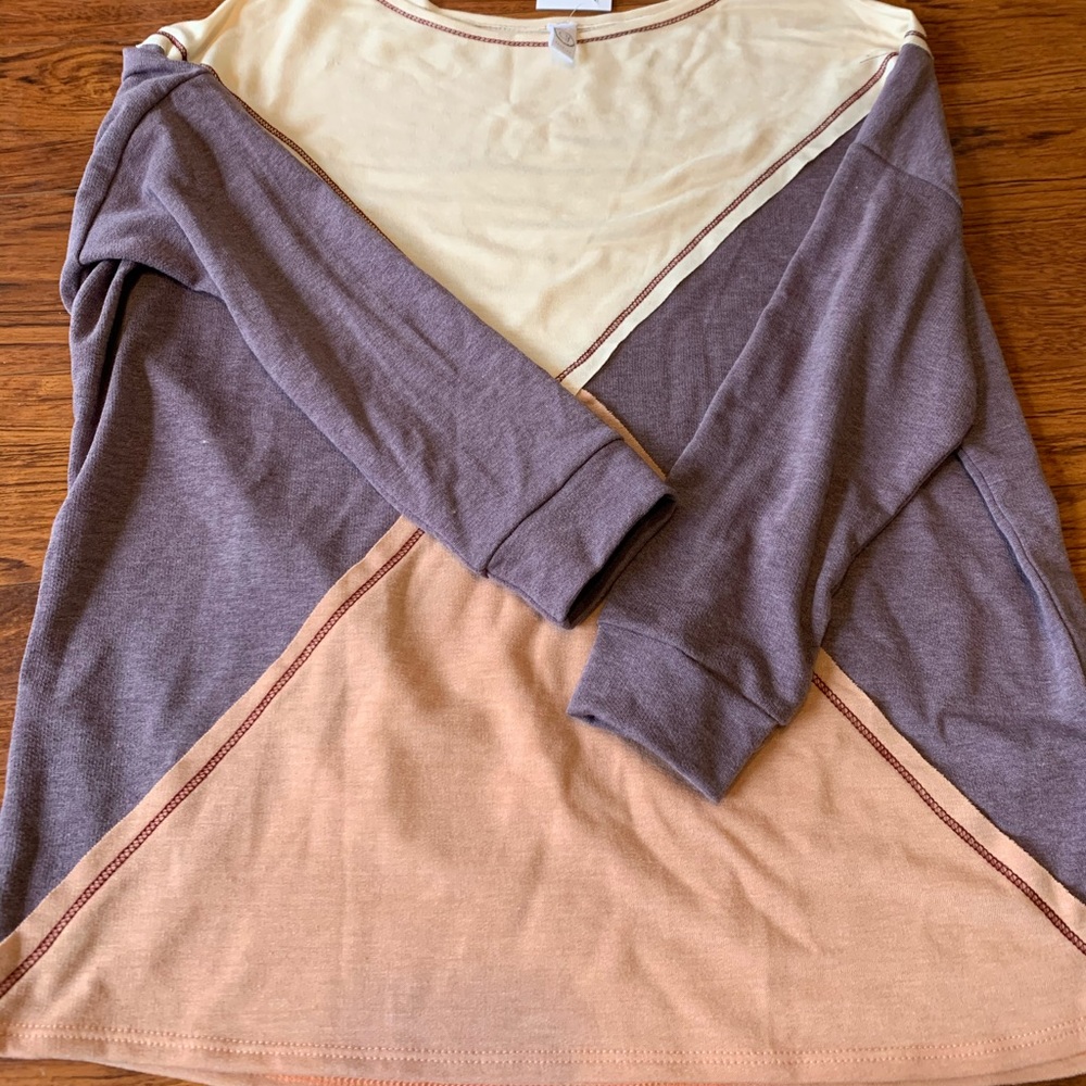 NWOT Colorblock Shirt
